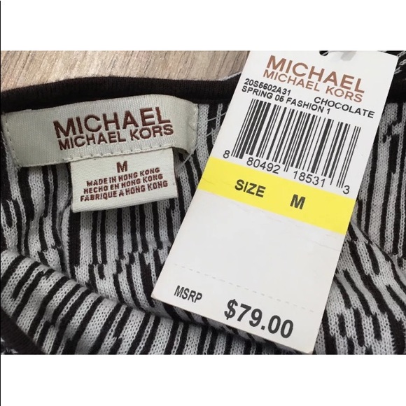 MICHAEL KORS Safari print halter top beaded NWT - Picture 3 of 7